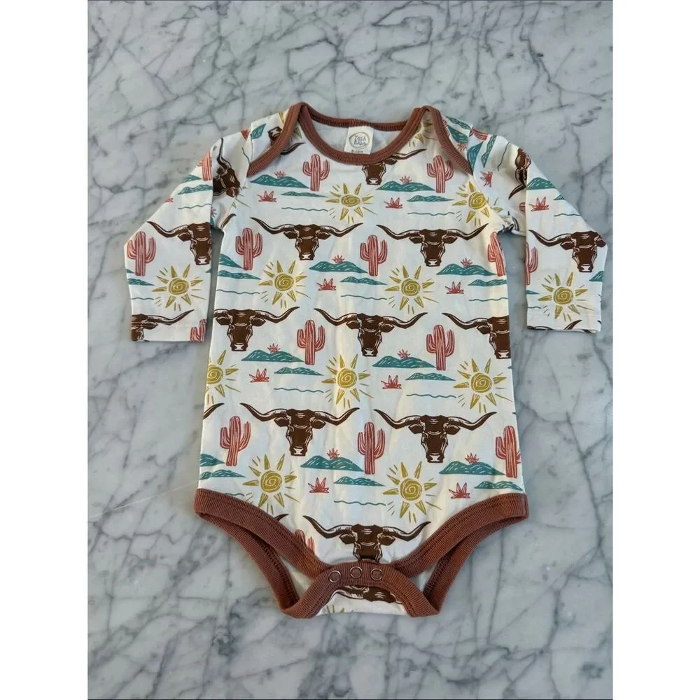 Tesa Babe Western Country Onesie Sz 6-12 Mo NWOT